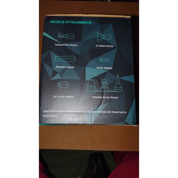 Meco Eleverde Compressed Air Duster With Nozzle Attachments For Cleaning - Picture 4 of 7